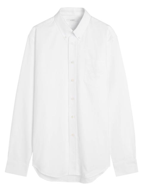 Givenchy Givenchy Logo-embroidered Cotton Shirt