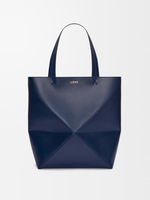 Loewe XL Puzzle Fold Tote in shiny calfskin
