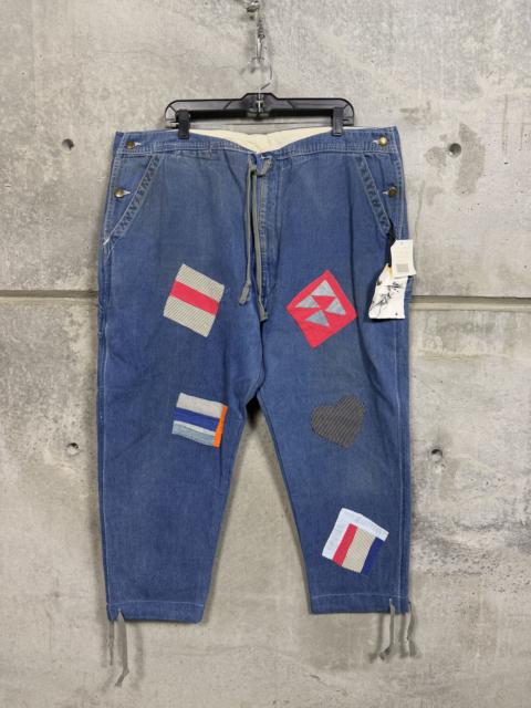 Greg Lauren Greg Lauren x Gees Bend Size 5 Patch Overall Lounge Pants