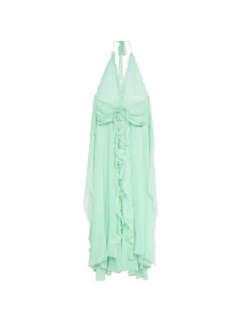 Blumarine Blumarine Ruffled Georgette Dress