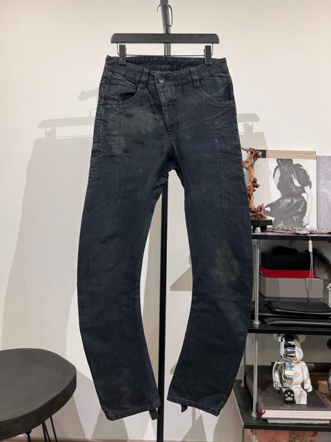 11 by Boris Bidjan Saberi Boris Bidjan Saberi P1 Mud Dyed Distressed Denim Jeans