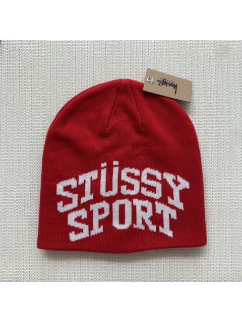 Stüssy Stussy Sport Skull Cap Beanie Hat / Red