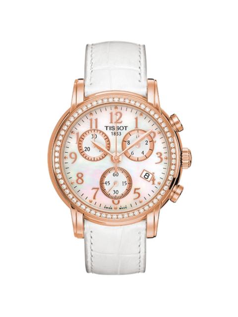 Other Designers Tissot T-Gold Chronograph Quartz White Dial Ladies Watch T9062177611201