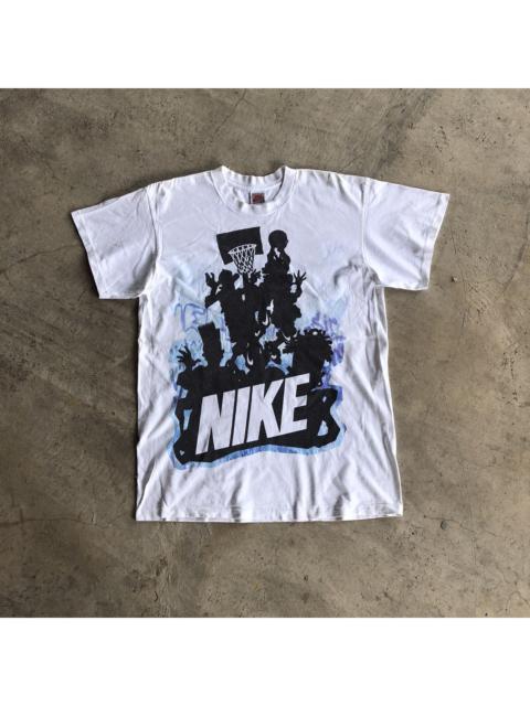 Nike Vintage NIKE Basketball Hoop Printed Design T-Shirt
