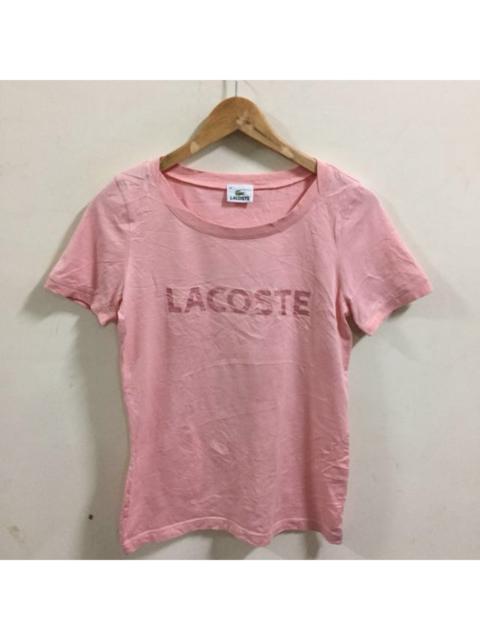 LACOSTE Lacoste Spell Out shirt size 42 S small Pinks