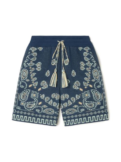 Alanui Cotton Piquet Bandana Bermuda