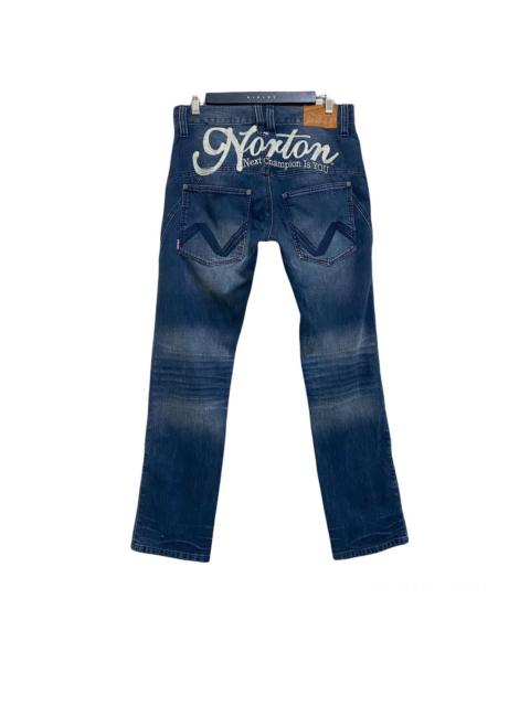 Other Designers Norton Denim Jeans Spellout
