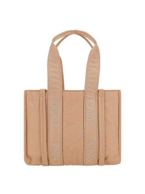 Chloé Chloe Woody Logo Medium Tote Bag