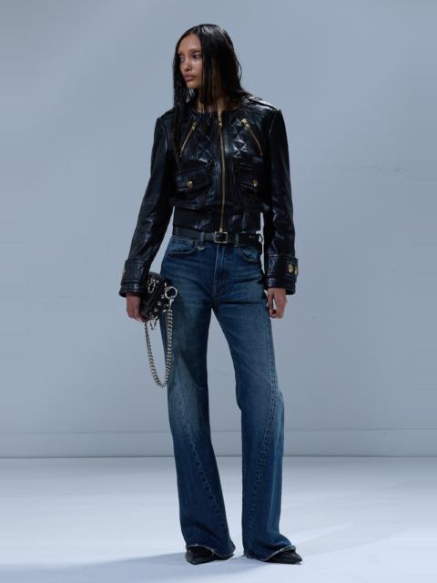 R13 TWISTED SEAM FLARE JEAN