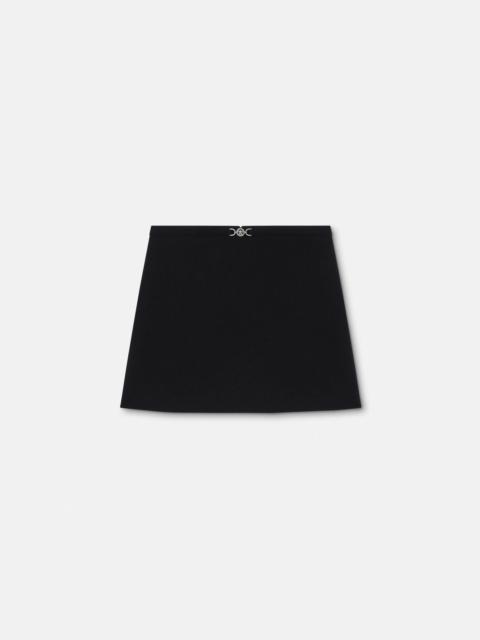 VERSACE Double-Wool Crêpe A-Line Mini Skirt
