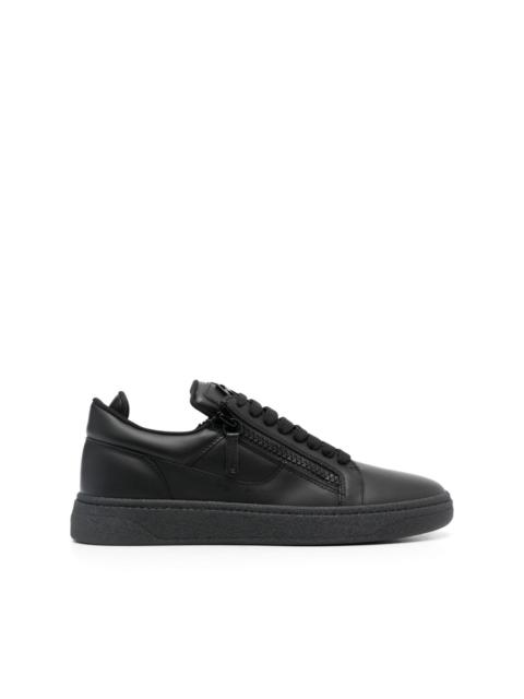 Giuseppe Zanotti side-zip leather low-top sneakers