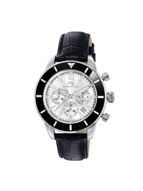 Other Designers Porsamo Bleu Brandon Chronograph Quartz Silver Dial Men's Watch 1012BBRL
