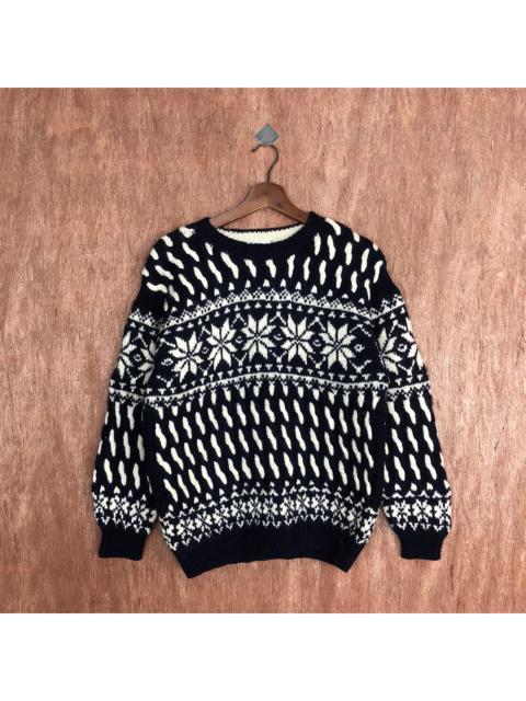 Other Designers Coloured Cable Knit Sweater - More Mind Navajo Patterned Knit Sweater