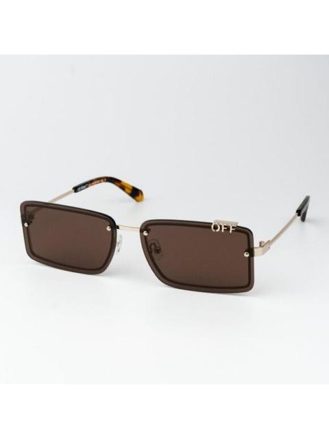 Off-White Off-White TAMPA Women Sunglasses Gold Brown Rectangular OERI13N TAMPA 7664
