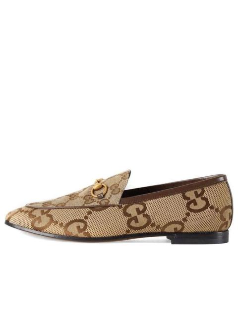 (WMNS) Gucci Jordaan Jumbo GG loafer 'Beige' 431467-UKO60-2588