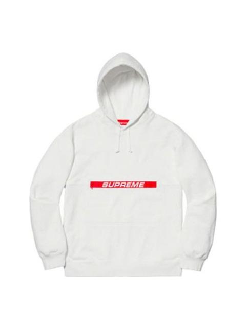 Supreme Supreme SS19 Zip Pouch Hooded Sweatshirt White Logo SUP-SS19-485