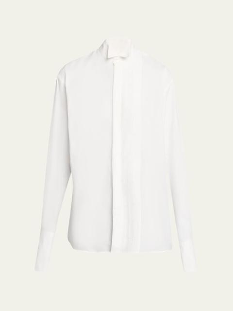 6397 Micro-Pleated Long-Sleeve Shirt