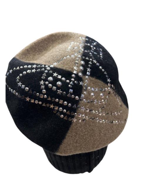 Vivienne Westwood Vivieene westwood beanie/barret hat stud logo punk style
