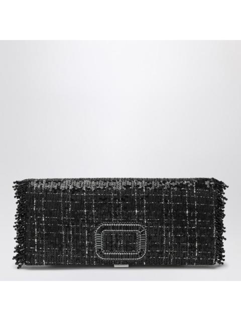 Roger Vivier Roger Vivier Black Pilgrim Clutch Bag With Micro Sequins Women