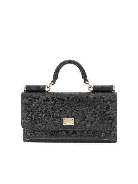 Dolce & Gabbana DAUPHINE PRINT LEATHER MINI BAG