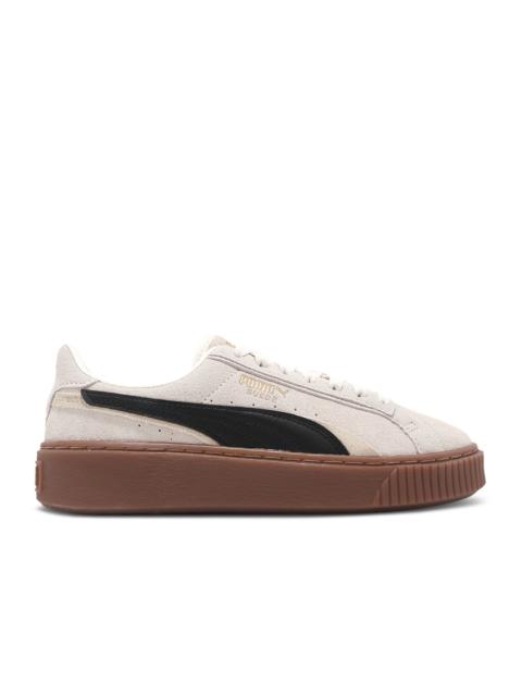 PUMA WMNS SUEDE PLATFORM DOUBLE FS 'IVORY BLACK GUM'