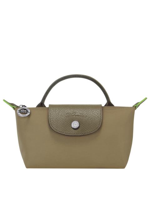 Longchamp Le Pliage Green Pouch with handle Artichoke - Recycled canvas