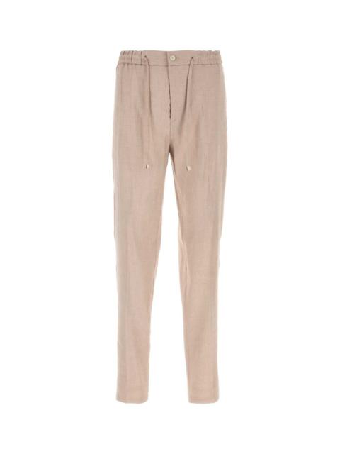 Etro Etro Men Sand Linen Blend Pant
