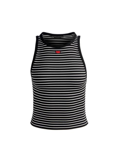 Alice + Olivia ALLEN EMBROIDERED TANK TOP