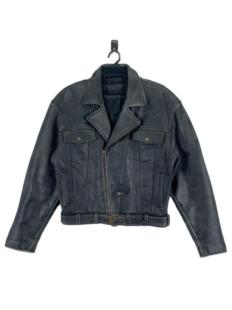 Other Designers VINTAGE BLACK BIKERS LEATHER JACKET
