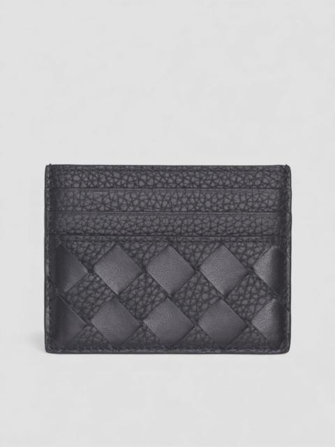 Bottega Veneta Black Intrecciato Leather Card Case