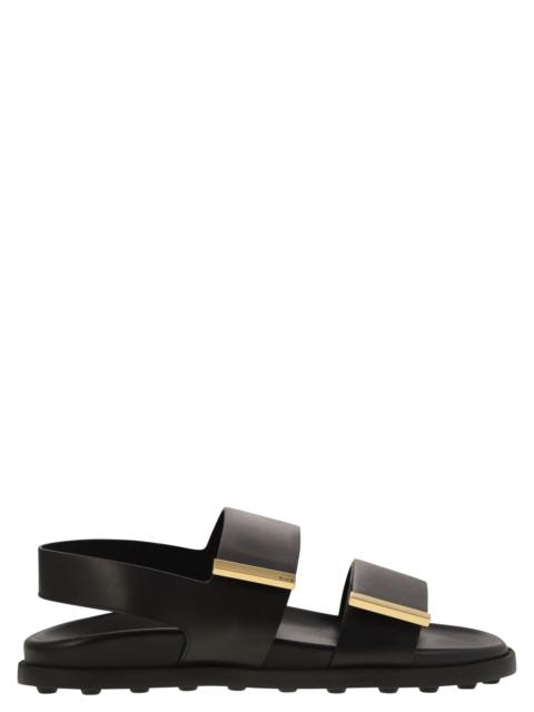 Tod's Women Sandal With Two Leather Straps