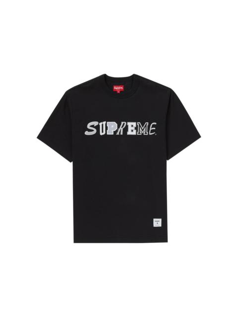 Supreme Supreme Collage Logo S/S Top Black