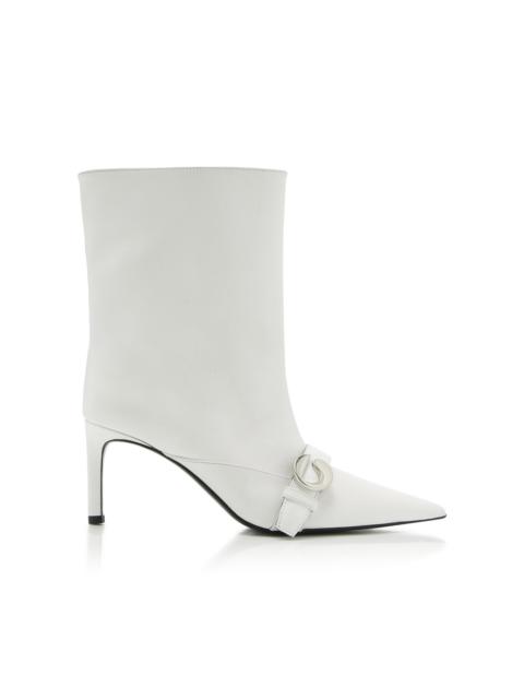 COPERNI Belt Leather Ankle Boots white