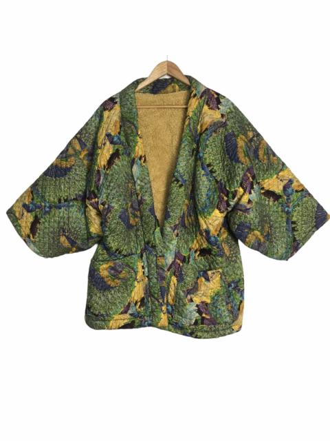 Other Designers Japanese Brand - Super rare fullprinted peacock quilted padded kimono japan