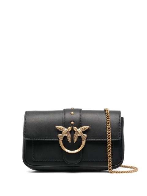 PINKO Pinko Love One Pocket Leather Crossbody Bag
