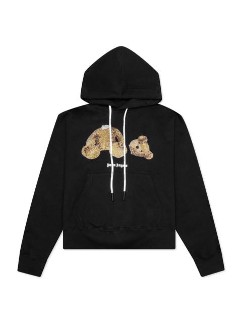 Palm Angels PALM ANGELS PA SEQUINS BEAR HOODIE - BLACK/GOLD