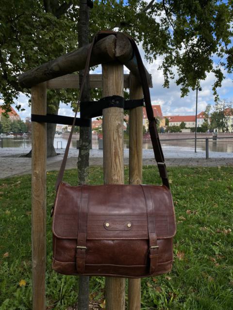 Barbour Barbour leather travel bag