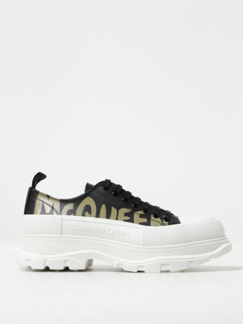 Alexander McQueen McQueen tread slick graffiti nappa leather sneakers