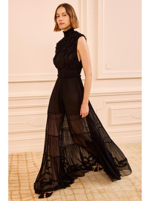 ULLA JOHNSON Verona Silk Smocked Gown