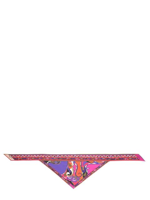 PUCCI Pucci Women "Bandeau" Triangle Scarf In Orchid Print