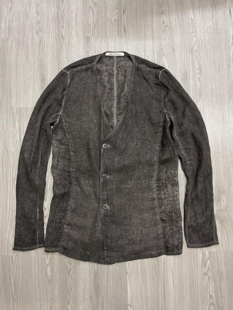 Other Designers SS/12 Poeme Bohemien black cold dyed linen overshirt jacket