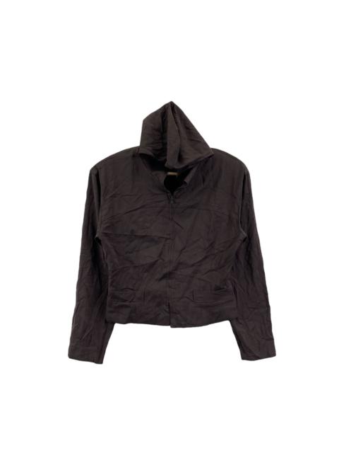 Other Designers Vintage - Vtg 90’ ELLE PARIS COLLECTION Minimalist Brown Hoodie