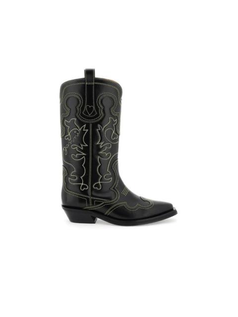 GANNI Ganni embroidered western boots Size EU 37 for Women