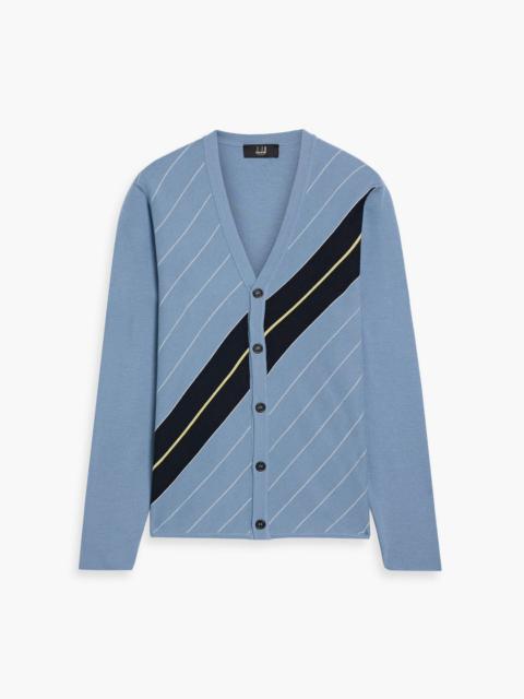 Other Designers Striped merino wool and silk-blend cardigan