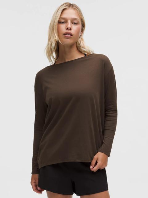 lululemon Back In Action Organic Cotton Long-Sleeve Shirt
