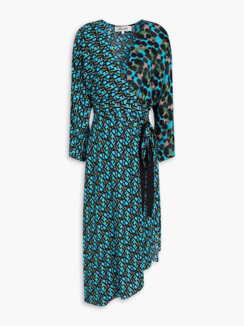DIANE VON FURSTENBERG Eloise wrap-effect printed crepe midi dress