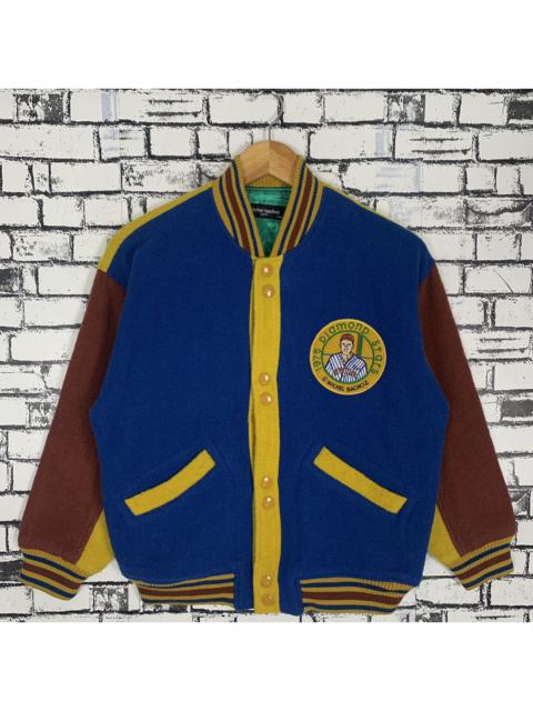Other Designers Japanese Brand - Vintage Michel Bachoz Paris Diamond Star Varsity Jacket