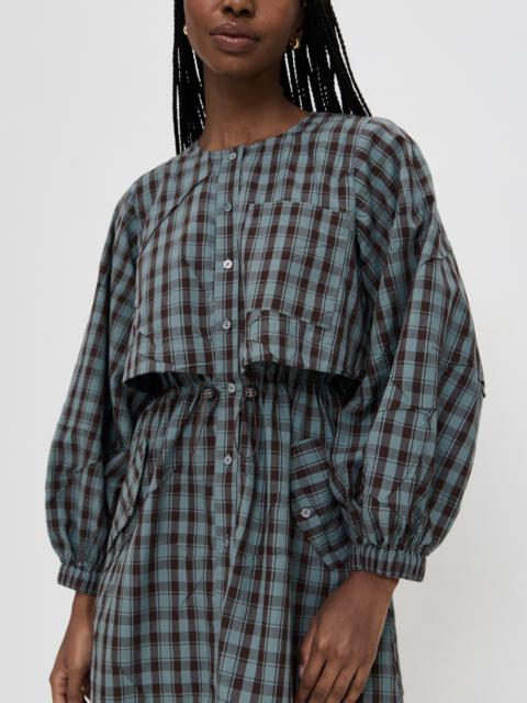 Sea Ophelia Plaid Long Sleeve Mini Dress
