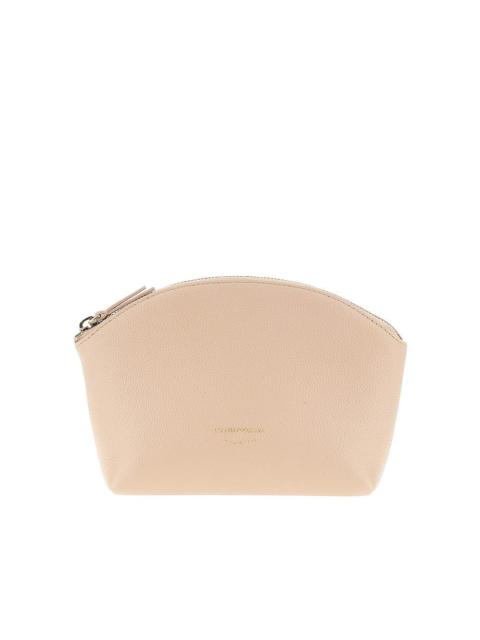 EMPORIO ARMANI Emporio Armani Grained Leather Pouch Beige