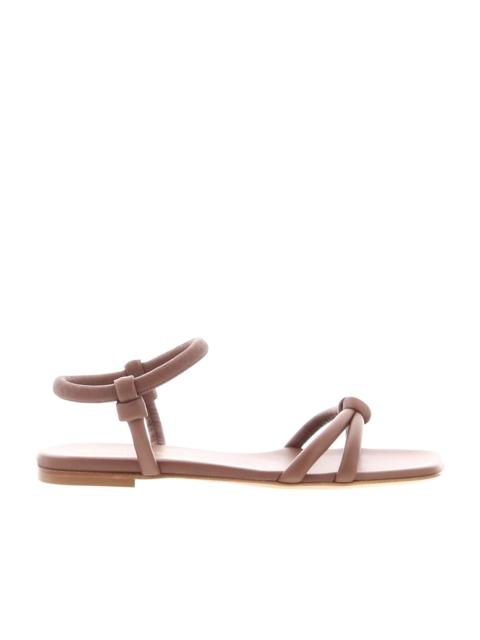 Gianvito Rossi Gianvito Rossi – Juno Sandal Flat – Cuoio